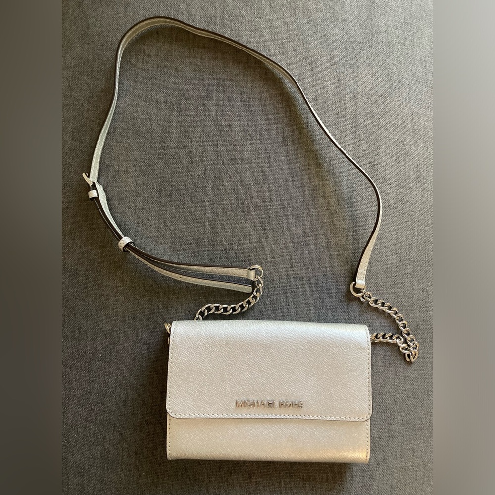 Silver Michael Kors Crossbody